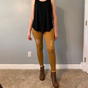 Mustard Yellow Jeans Lightly Worn